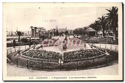 Cartes postales Cannes L Esplanade Les nouveaux Jardins