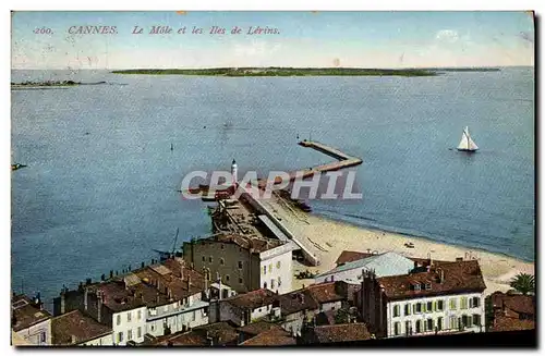 Cartes postales Cannes Le Mote et les lles de Lerins