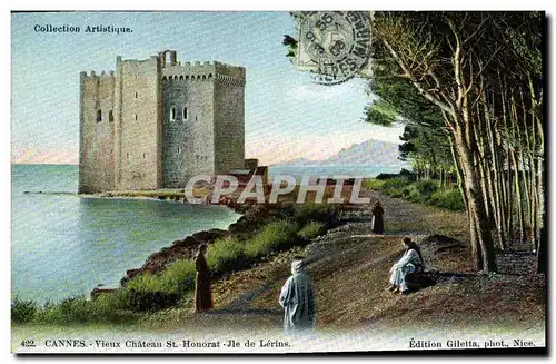 Cartes postales Cannes Vieux Chateau St Honorat Ile de Lerins