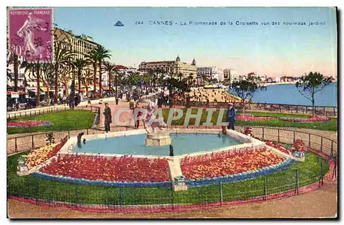 Ansichtskarte AK Cannes La Promenade de la Croisette vue des noveaux jardins