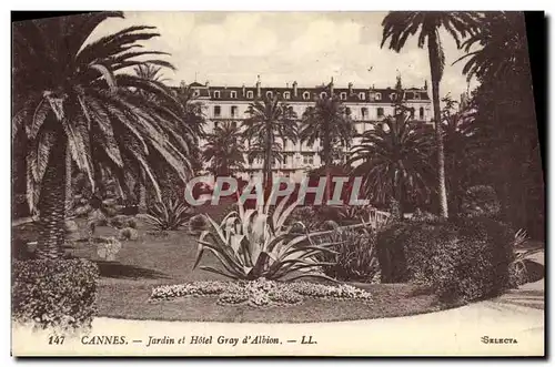 Ansichtskarte AK Cannes Jardin et Hotel Gray d Albion