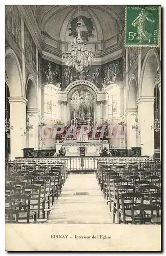 Cartes postales Epinay Interieur de l Eglise