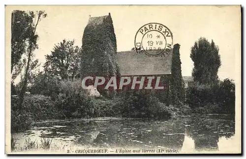 Ansichtskarte AK Cricqueboeuf L Eglise aux lierres