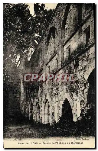 Cartes postales Foret de Lyons Ruines de l Abbaye de Mortemer
