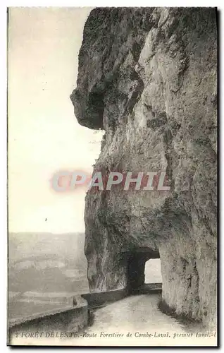 Cartes postales Foret de Lente Route Forestiere de Combe Laval premier Tunnel