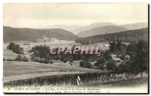 Ansichtskarte AK Foret de Lente Les Bois la prairie et la ferme du Mandement Maison forestiere et chalet hotel