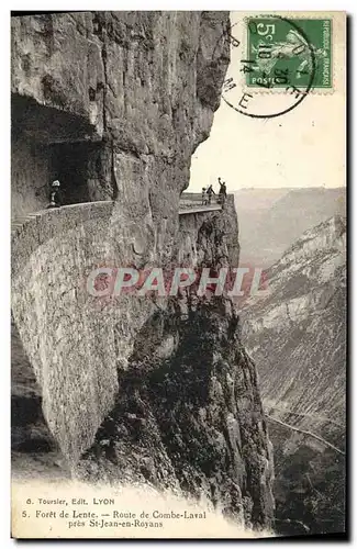Cartes postales Foret de Lente Route de Combe Laval pres St Jean en Royans