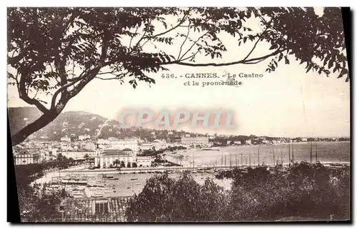 Cartes postales Cannes Le Casino et la Promenade