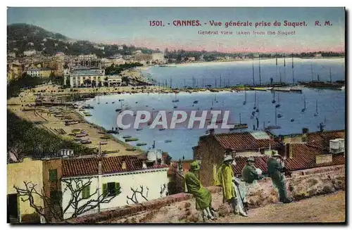 Cartes postales Cannes Vue generale prise du Suquet