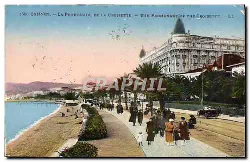 Cartes postales Cannes La Promenade De La Croisette