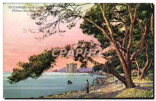 Cartes postales Cannes Ile de Lerins Chateau Saint Honorat