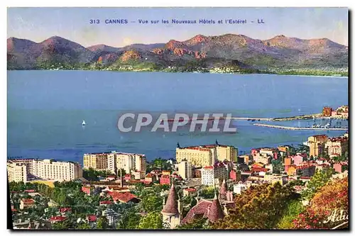 Cartes postales Cannes Vue sur les Nouveaux Hotels et l Esterel