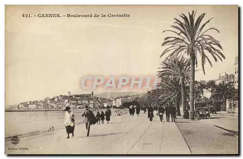 Cartes postales Cannes Boulevard de la Croisette