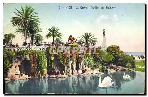 Cartes postales Nice La Grotte Jardins des Palmiers