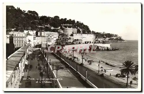 Cartes postales Nice Le Quai des Etats Unis et le Chateau