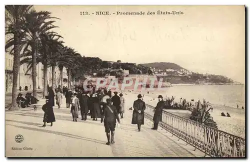 Cartes postales Nice Promenade des Etats Unis