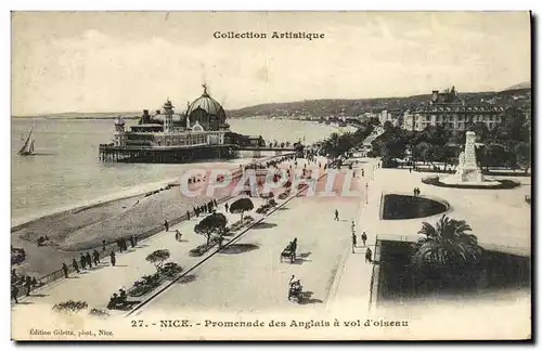 Ansichtskarte AK Nice Promenade des Anglais a Vol d Oiseau