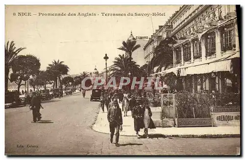 Ansichtskarte AK Nice Promenade des Anglais Terrasses du Savoy Hotel