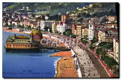 Cartes postales Nice Panorama sur la jetee et la promenade des anglais