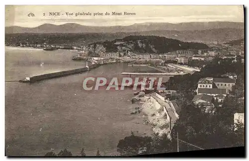 Cartes postales Nice Vue Generale Prise du Mont Boron