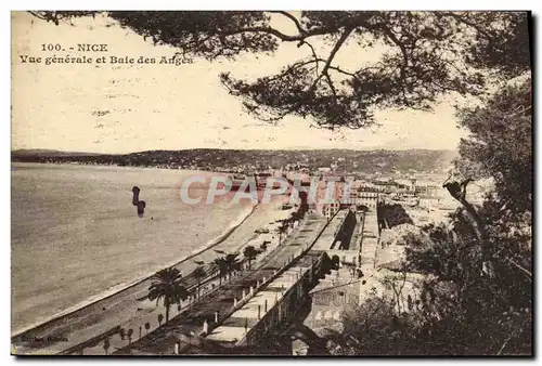 Cartes postales Nice Vue Generale et Bale des Anges