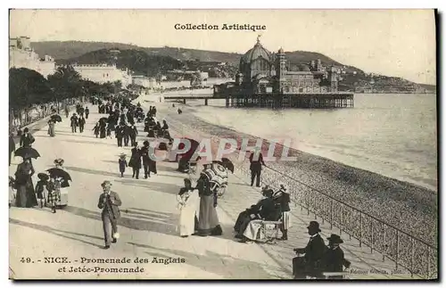 Cartes postales Nice Promenade des Anglais et Jetec Promenade