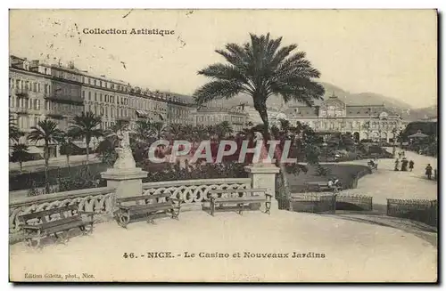 Cartes postales Nice Le Casino et Nouveaux Jardins