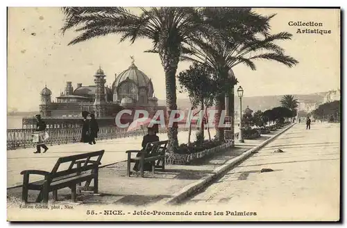 Cartes postales Nice Jetee Promenade Entre les Palmiers