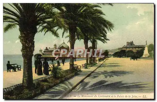 Cartes postales Nice Le Monument du Centenaire et la Palais de la Jetee