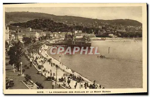 Cartes postales Nice La Promenade Des Anglais Et Le Mont Boron