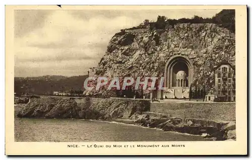 Ansichtskarte AK Nice Le Quai Du Midi Et Le Monument Aux Morts