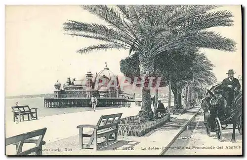 Cartes postales Nice La Jetee Promanade et Promenade Des Anglais