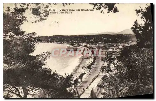 Cartes postales Nice Vue Prise du Chateau Entre les Pins