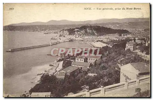 Cartes postales Nice Vue Generale Prise du Mont Boron