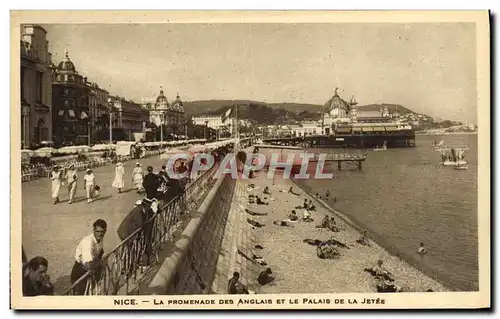 Cartes postales Nice La Promenade Des Anglais Et Le Palais De La Jetee