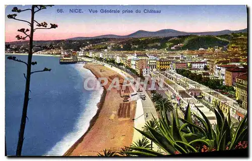 Cartes postales Nice Vue Generale Prise du Chateau