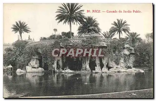 Cartes postales Nice Cascade du Jardin Public