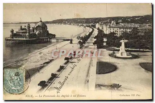 Ansichtskarte AK Nice La Promenade des Anglais a Vol d Oiseau