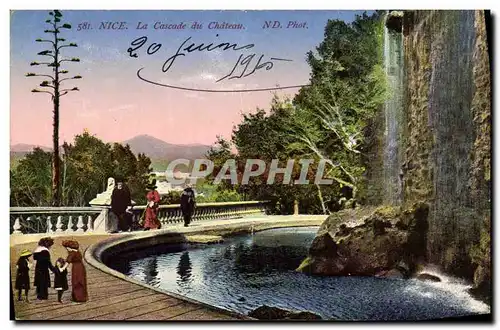 Cartes postales Nice La Cascade du Chateau