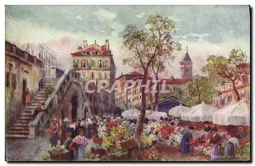 Cartes postales Nice Marche aux fleurs