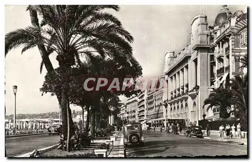 Moderne Karte Nice Promenade des Anglais Palais de la Mediterranee