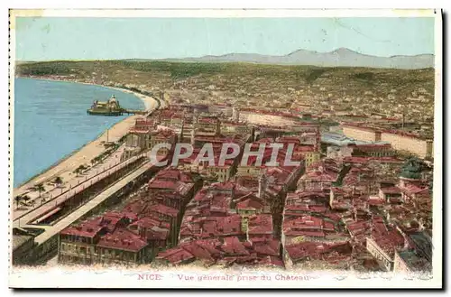 Cartes postales Nice Vue Generale Prise du Chateau