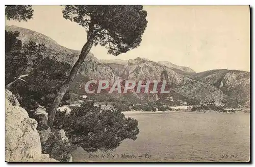 Cartes postales Nice Route de Nice a Monaco