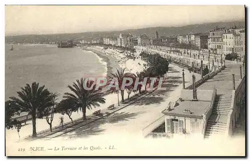 Cartes postales Nice La Terrasse et les Quais