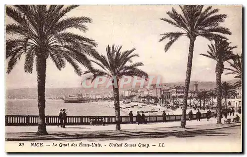 Cartes postales Nice Le Quai des Etats Unis