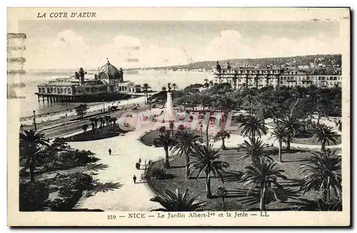 Cartes postales Nice Le Jardin Albert 1er et la Jetee