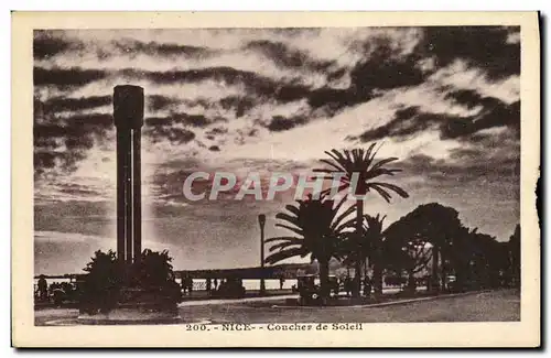Cartes postales Nice Coucher de Soleil