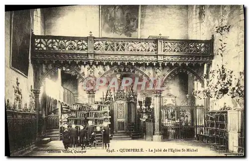 Cartes postales Quimperle Le Jube de L Eglise St Michel Enfants