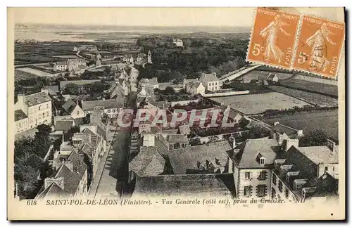 Cartes postales Saint Pol Leon Vue Generale Prise du Creisker