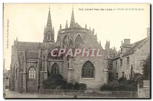 Cartes postales Saint Pol Leon Abside de la Cathedrale